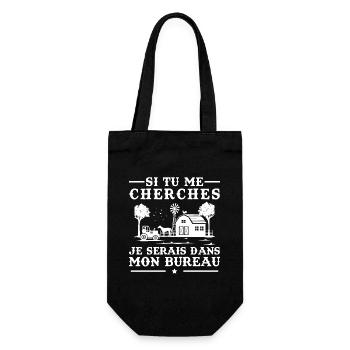 Humour Tracteur Cadeau homme femme Agriculteur - Sac à bouteille - noir - Devant