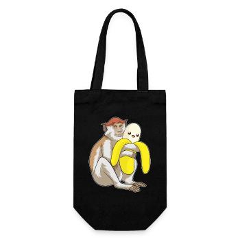 Singe Banane - Sac à bouteille - noir - Devant