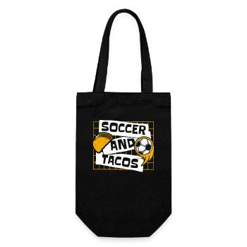 Soccer And Tacos Futbol Fußball Goal Keeper - Geschenkbeutel für Flaschen - Schwarz - Vorne