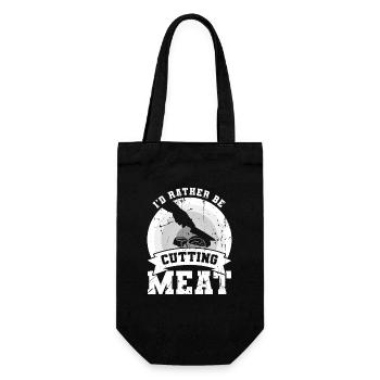 Je préfère couper la viande - Sac à bouteille - noir - Devant