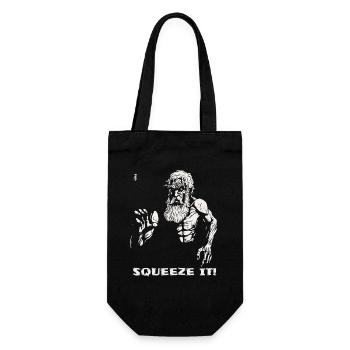 Take life and express it, a philosopher - Gift Bag for Bottles - black - Front