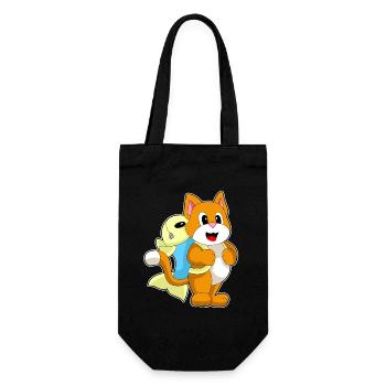 École de sac à dos pour élèves chats - Sac à bouteille - noir - Devant
