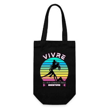 Vivre la Vie comme une Aventure - Moto Cross - Sac à bouteille - noir - Devant