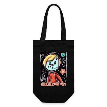 De l’art à part entière dans le style de la bande dessinée pour enfants - Sac à bouteille - noir - Devant