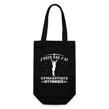 J'Peux Pas J'ai Gymnastique Rythmique Cadeau - Sac à bouteille - noir - Devant