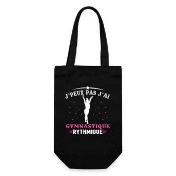 J'Peux Pas J'ai Gymnastique Rythmique Cadeau - Sac à bouteille - noir - Devant