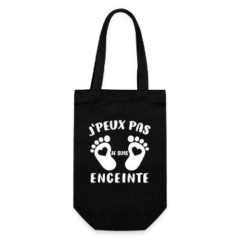 Cadeau Drôle Future Maman Annonce Grossesse - Sac à bouteille - noir - Devant