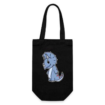 Dinosaur Dino - Gift Bag for Bottles - black - Front