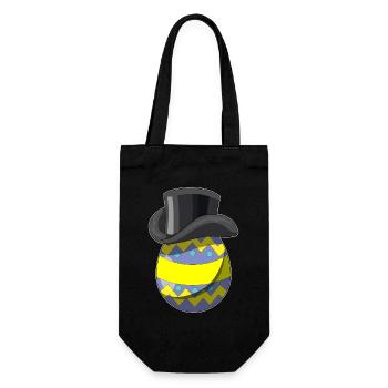 Osterei Ostern Zauberer - Geschenkbeutel für Flaschen - Schwarz - Vorne