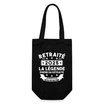 Retraité 2025 Pour Homme Femme Départ Retraite - Sac à bouteille - noir - Devant