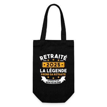 Retraité 2025 Pour Homme Femme Départ Retraite - Sac à bouteille - noir - Devant