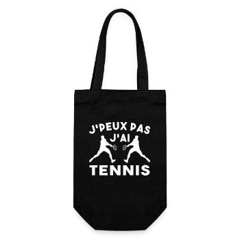 Je Peux Pas J'ai Tennis Idée Cadeau Drôle Homme - Sac à bouteille - noir - Devant