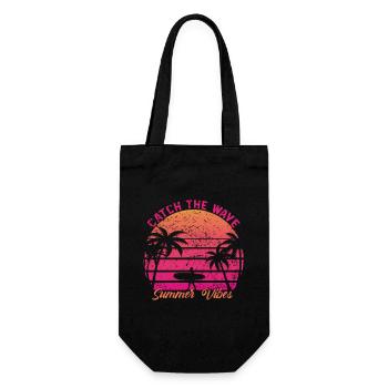 Catch the Wave - Gift Bag for Bottles - black - Front