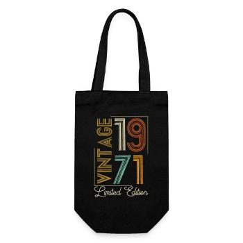 Vintage 1971 Limited Edition Aged to Perfection - Gift Bag for Bottles - black - Front