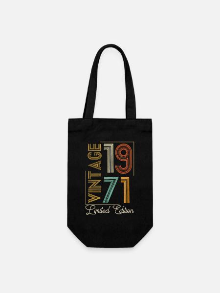 Vintage 1971 Limited Edition Aged to Perfection - Sac à bouteille - noir
