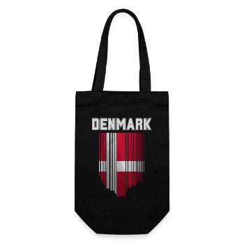 Drapeau du Danemark, fierté danoise - Sac à bouteille - noir - Devant