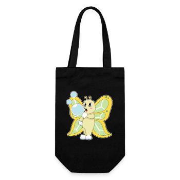 Bulles de savon papillon - Sac à bouteille - noir - Devant