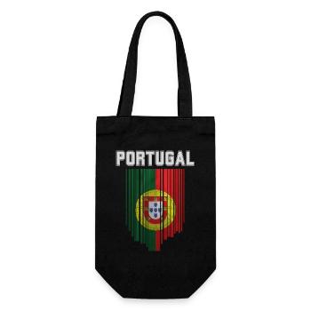 Flag of Portugal, Portuguese pride - Gift Bag for Bottles - black - Front