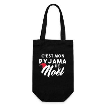 C’est mon pyjama de Noël - Sac à bouteille - noir - Devant