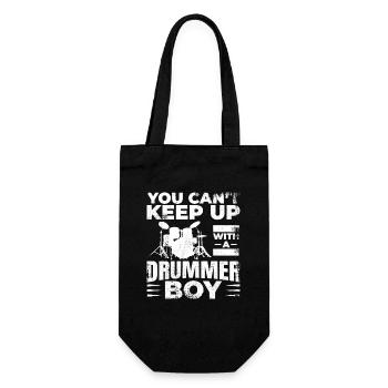 Drummer Junge - Geschenkbeutel für Flaschen - Schwarz - Vorne