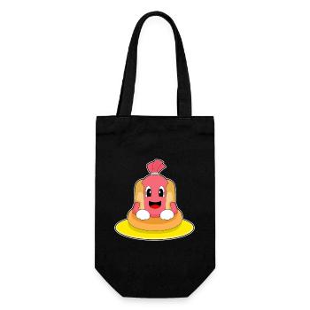 Hotdog Schwimmen Schwimmring Sommer - Geschenkbeutel für Flaschen - Schwarz - Vorne