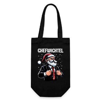 Gnome de Noël en chef - Sac à bouteille - noir - Devant