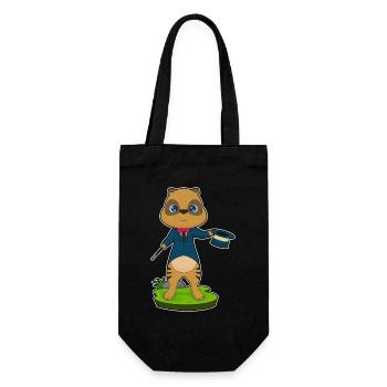 Meerkat Wizard Wand - Gift Bag for Bottles - black - Front