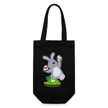 Oeufs de Pâques de Pâques lapin - Sac à bouteille - noir - Devant