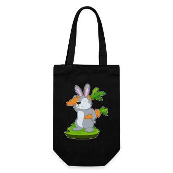 Carottes lapin - Sac à bouteille - noir - Devant
