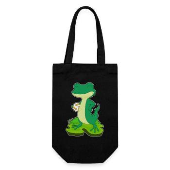 Lézard Joueur De Volley-ball Volley-ball - Sac à bouteille - noir - Devant