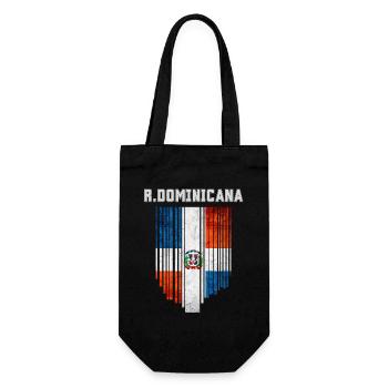 Flag of the Dominican Republic - Gift Bag for Bottles - black - Front