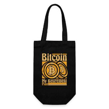 Bitcoin Mon plan de retraite Crypto Crypto-monnaie - Sac à bouteille - noir - Devant
