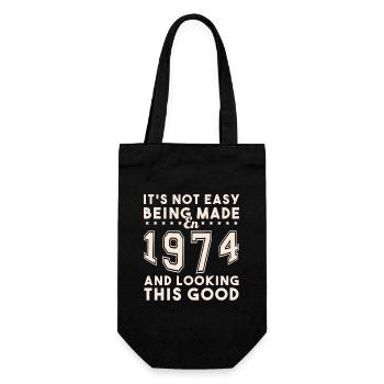 made in 1974 and looking this good - Gift Bag for Bottles - black - Front