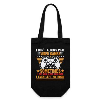 JE NE JOUE PAS TOUJOURS AUX JEUX VIDÉO Gamer Garçons Ados - Sac à bouteille - noir - Devant