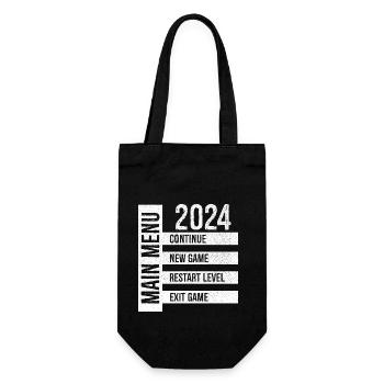 Menu principal Continuer Nouveau jeu Redémarrer le niveau Quitter - Sac à bouteille - noir - Devant