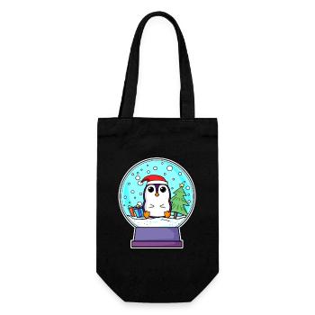 Pingouin Noël - Sac à bouteille - noir - Devant