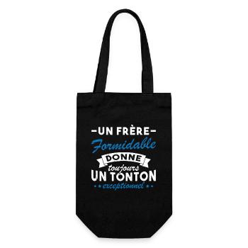 Un frère formidable donne un tonton exceptionnel - Sac à bouteille - noir - Devant