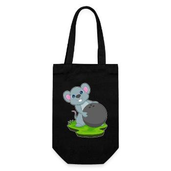 Souris Bowling Bowling Ball Sport - Sac à bouteille - noir - Devant