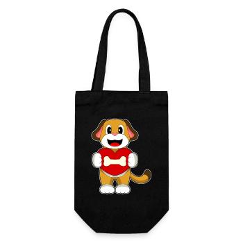 Coeur de chien - Sac à bouteille - noir - Devant