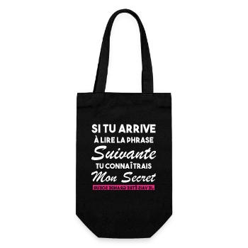 Enfant J'ai un Secret Je Vais être Grande Sœur - Sac à bouteille - noir - Devant
