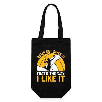 Bump Set Spike It That's the Way I Like - Gift Bag for Bottles - black - Front
