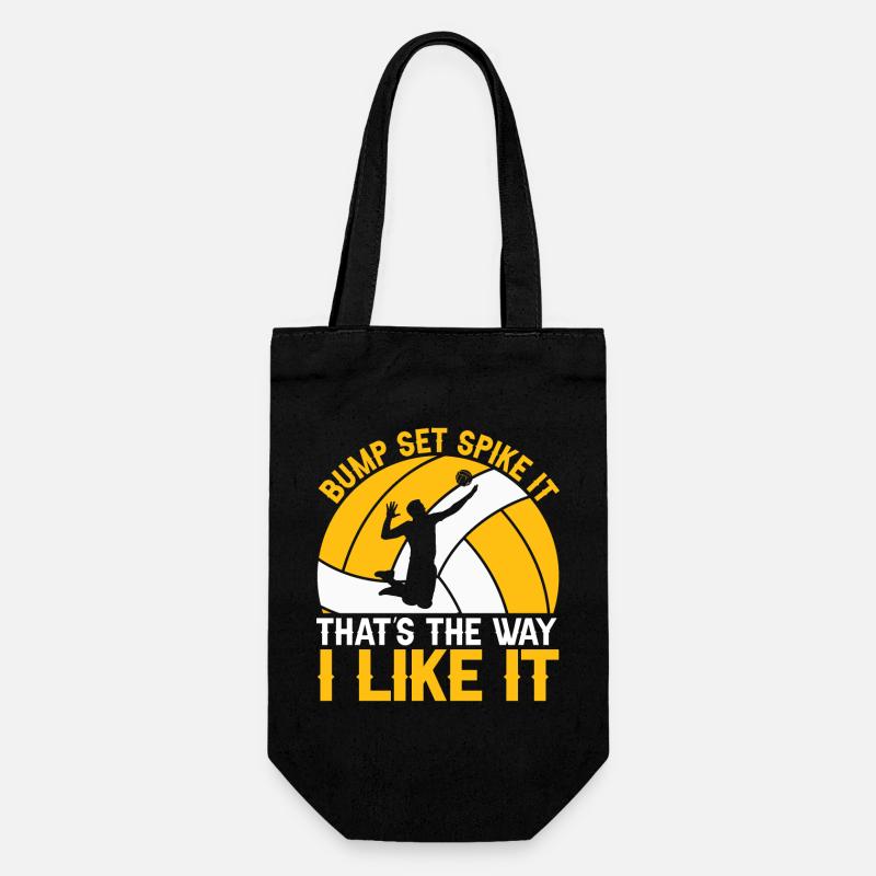 Bump Set Spike It That's the Way I Like - Gift Bag for Bottles - black