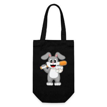 Sports de batte de baseball Bunny - Sac à bouteille - noir - Devant