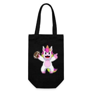 Licorne Football Américain Sports - Sac à bouteille - noir - Devant