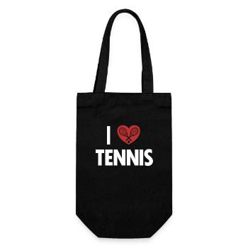 J’aime le tennis Entraîneur de tennis Joueur de tennis Tennis - Sac à bouteille - noir - Devant