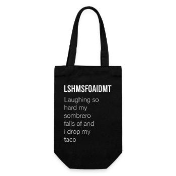 lshmsfoaidmt laughing funny shirt - Sac à bouteille - noir - Devant