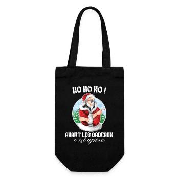 Apéro Cadeaux Pull Moche De Noël Famille Noel - Sac à bouteille - noir - Devant