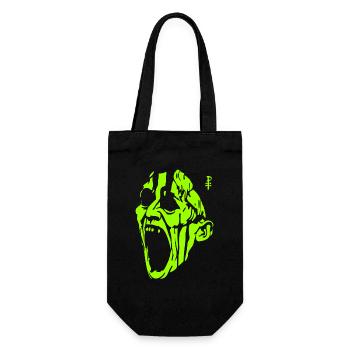 The Screaming Green Monster Man - Gift Bag for Bottles - black - Front
