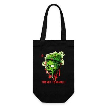 Trop chaud à gérer : un zombie en train de fondre - Sac à bouteille - noir - Devant