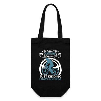 Cycling Motivation - Gift Bag for Bottles - black - Front